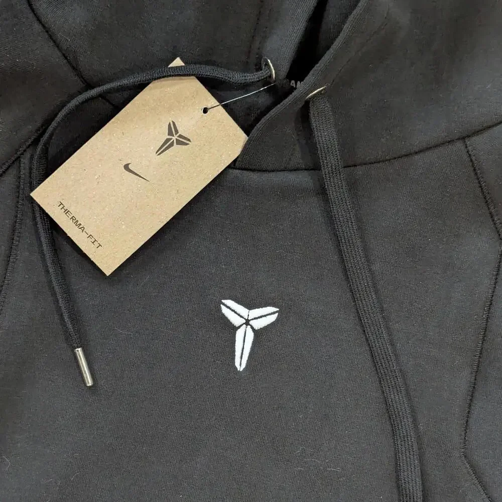 Nike Kobe Therma-FIT Hoodie Black L NWT Mamba Mentality HJ8110-010 Basketball - Picture 3 of 9